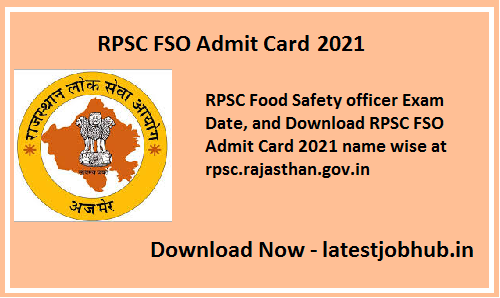 RPSC-FSO-Admit-Card-2021