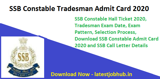SSB-Constable-Tradesman-Admit-Card-2020