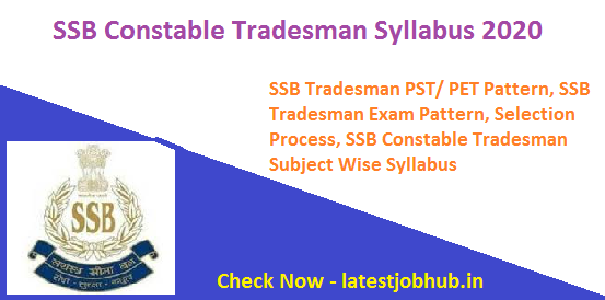 SSB-Constable-Tradesman-Syllabus-2020