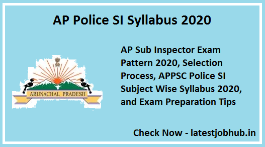 AP Police SI Syllabus 2020-21