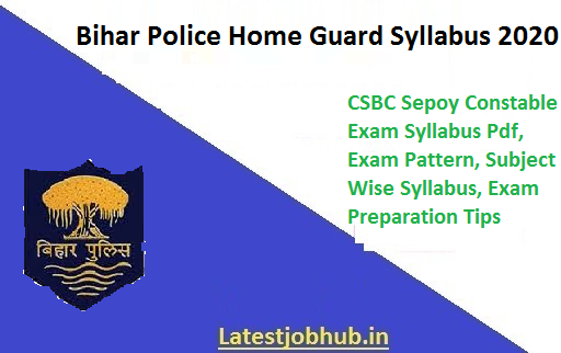 Bihar Police Home Guard Syllabus 2021