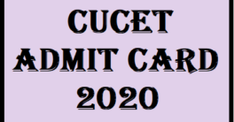 CUCET Admit Card 2021