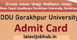 DDU Gorakhpur University Hall Ticket