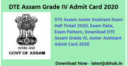 DTE-Assam-Grade-IV-Admit-Card-2020