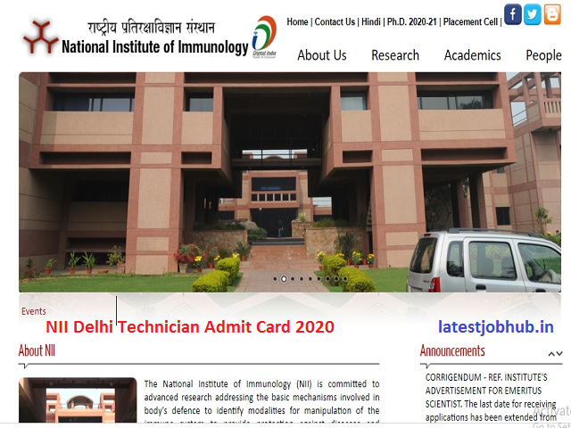 NII-Delhi-Technician-Admit-Card-2020