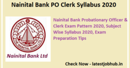Nainital-Bank-PO-Clerk-Syllabus-2020