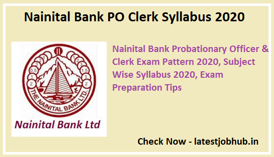 Nainital-Bank-PO-Clerk-Syllabus-2020