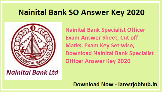 Nainital-Bank-SO-Answer-Key-2020