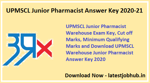 UPMSCL-Junior-Pharmacist-Answer-Key-2020-21