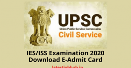 UPSC-IES-ISS-Admit-Card-2020
