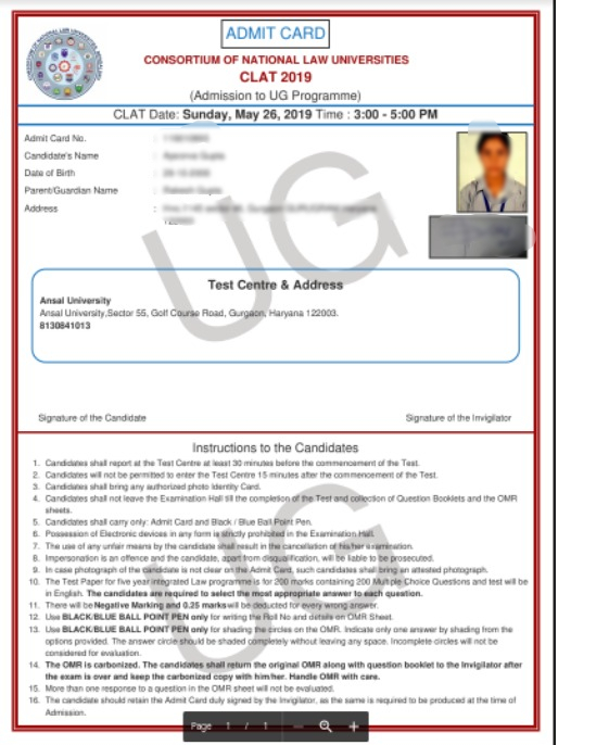 clat-admit-card-2020-out-common-law-admission-test-exam-hall-ticket-latest-job-hub