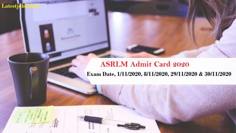 ASRLM Assam Admit Card 2020