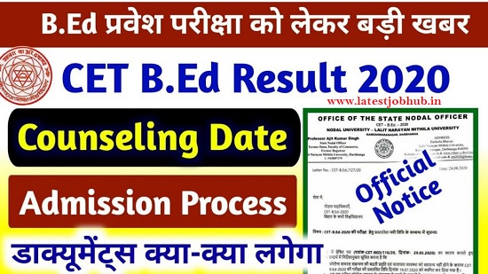 Bihar B.Ed CET Counselling 2021
