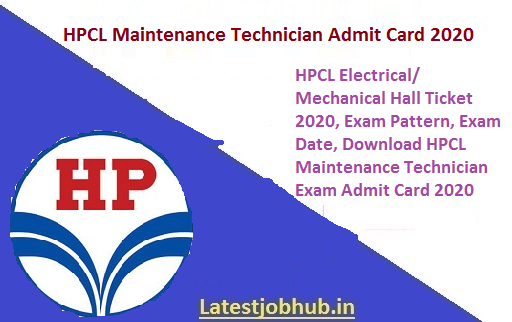 HPCL-Maintenance-Technician-Admit-Card-2020