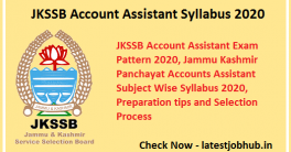 JKSSB-Account-Assistant-Syllabus-2020