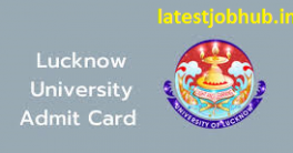 Lucknow University Assistant Professor Admit Card 2020