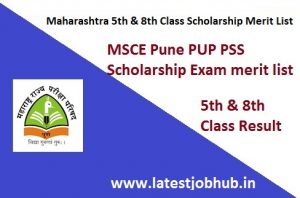 Maharashtra 5th & 8th Class Scholarship Merit List 2024 Link