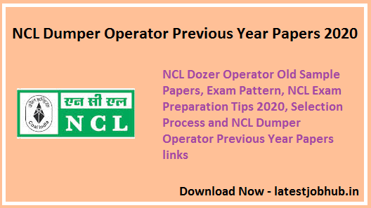 NCL-Dumper-Operator-Previous-Year-Papers-2020