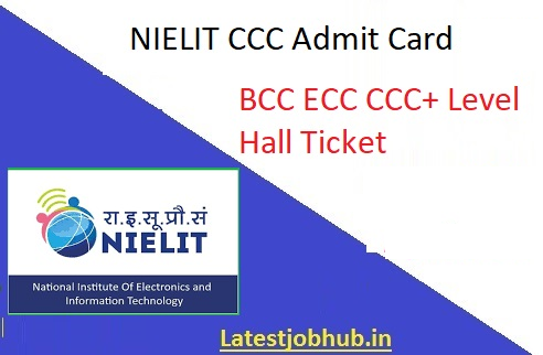 NIELIT CCC October Admit Card 2022