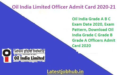 Oil India Exam Hall Ticket