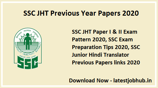 SSC Junior Translator Old Question Papers