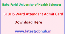 BFUHS-Ward-Attendant-Admit-Card-2020
