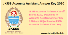 JKSSB Accounts Assistant Answer Key