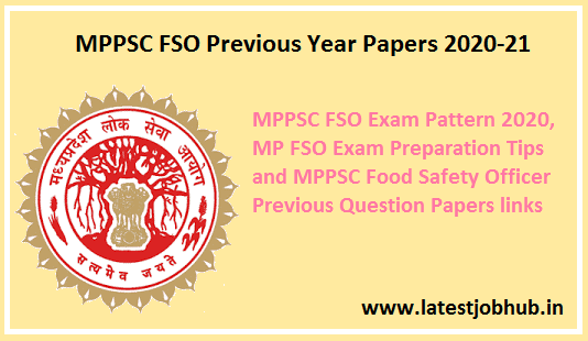 MPPSC FSO Previous Year Papers 2021