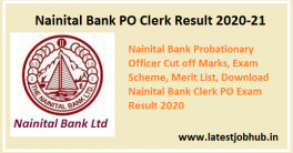Nainital Bank PO Clerk Result 2021