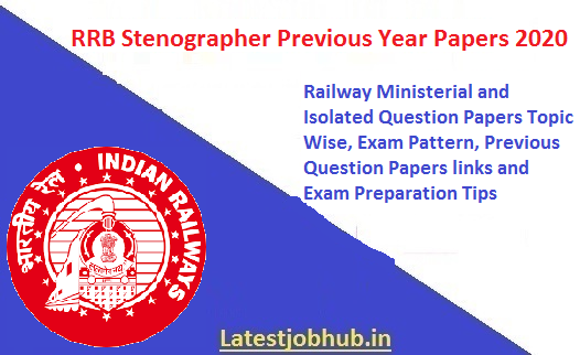 RRB Stenographer Previous Year Papers 2021