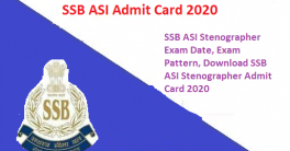 SSB ASI Admit Card 2020
