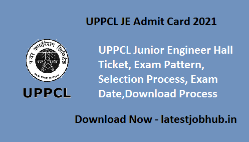 UPPCL JE Admit Card 2021
