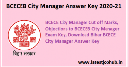 BCECEB City Manager Answer Key 2020-21