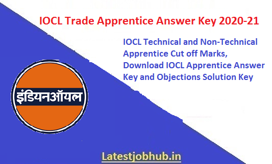 IOCL Trade Apprentice Answer Key 2020
