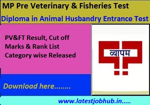 MP PVFT Result 2022 Pre Veterinary & Fisheries Test Cutoff