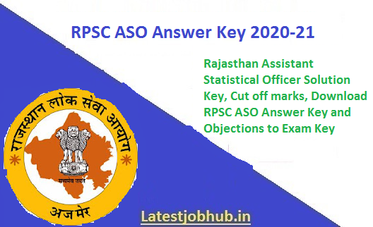 RPSC Statistical Officer Answer key 2022