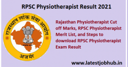 RPSC-Physiotherapist-Result-2021