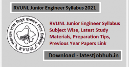 RVUNL JEN Exam Syllabus & Pattern