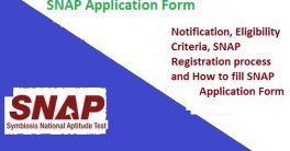 SNAP Entrance Exam Notification
