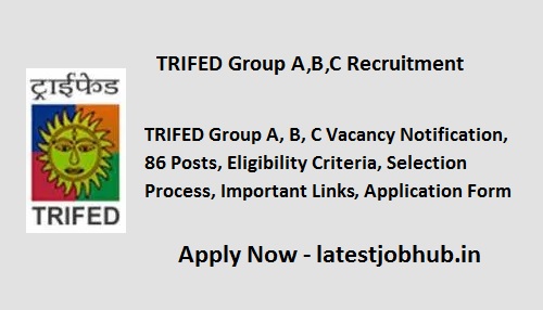 TRIFED Group A B C Vacancy