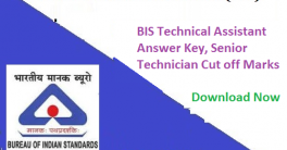 BIS Technical Assistant Answer Key 2023