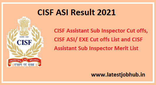 CISF ASI Result 2021