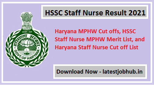 HSSC Staff Nurse Result 2021