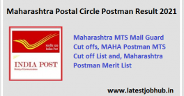 Maharashtra Postal Circle Postman Result 2021