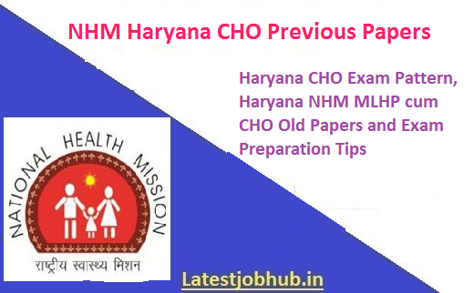 NHM Haryana CHO Previous Papers 2021