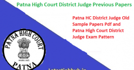 Patna High Court District Judge Previous Papers 2024