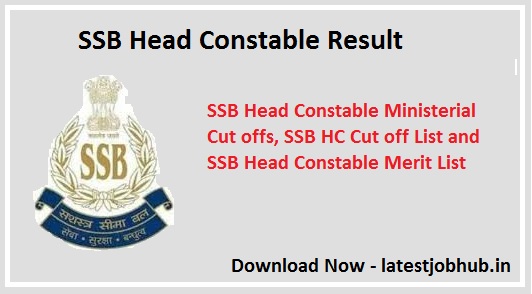 SSB HC Ministerial Result Cutoff