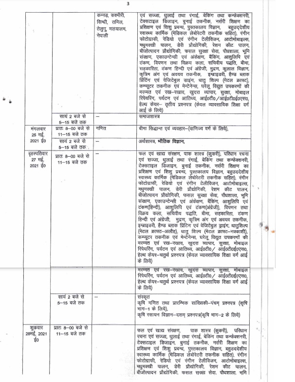 10th class date sheet 2019 up board pdf download