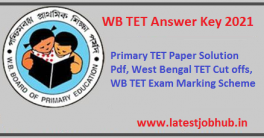 WBBPE Primary TET Answer key21