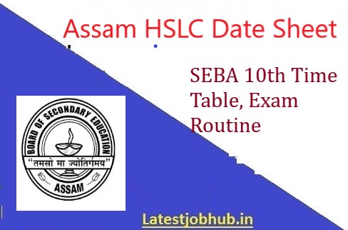 Assam Board 10th Date Sheet 2024
